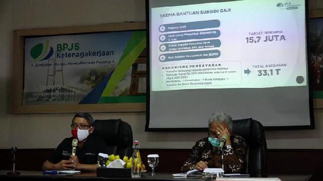 1,29 juta pekerja di Jawa Timur didaftarkan dapat bantuan Rp600ribu. 