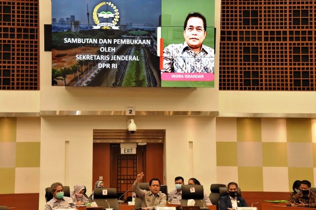 Sekjen DPR RI Indra Iskandar membuka Workshop Penanganan Kondisi Darurat di Kompleks Gedung DPR RI.