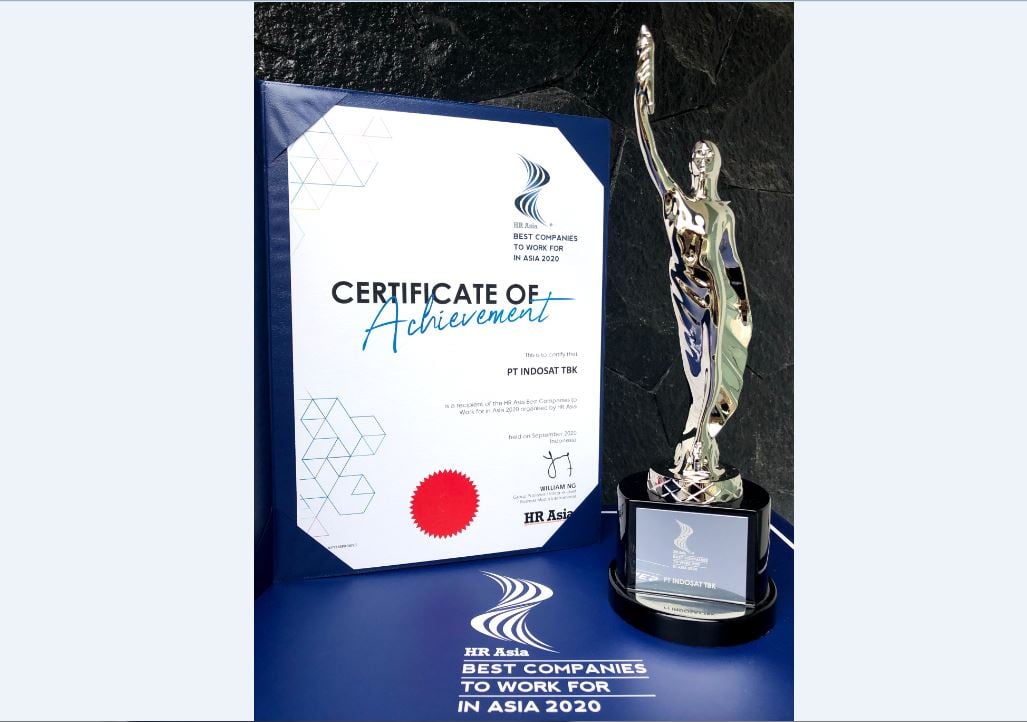 Penghargaan Best Companies to Work in Asia 2020 dari HR Asia Award.