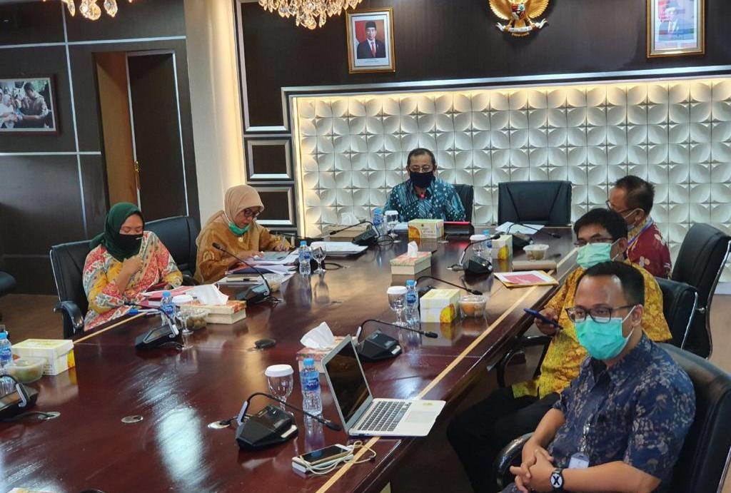  Koordinasi Ditjen PFM dengan Dinsos dilakukan melalui zoom meeting yang dipimpin langsung oleh Dirjen PFM, Asep Sasa Purnama, Selasa (4/8).