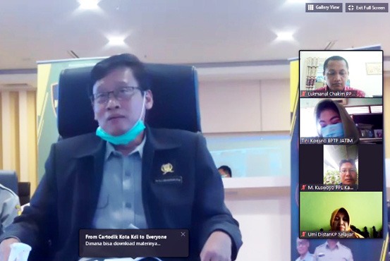 Kepala BPPSDMP Dedi Nursyamsi pada kegiatan Ngobrol Asyik Penyuluhan (Ngobras)