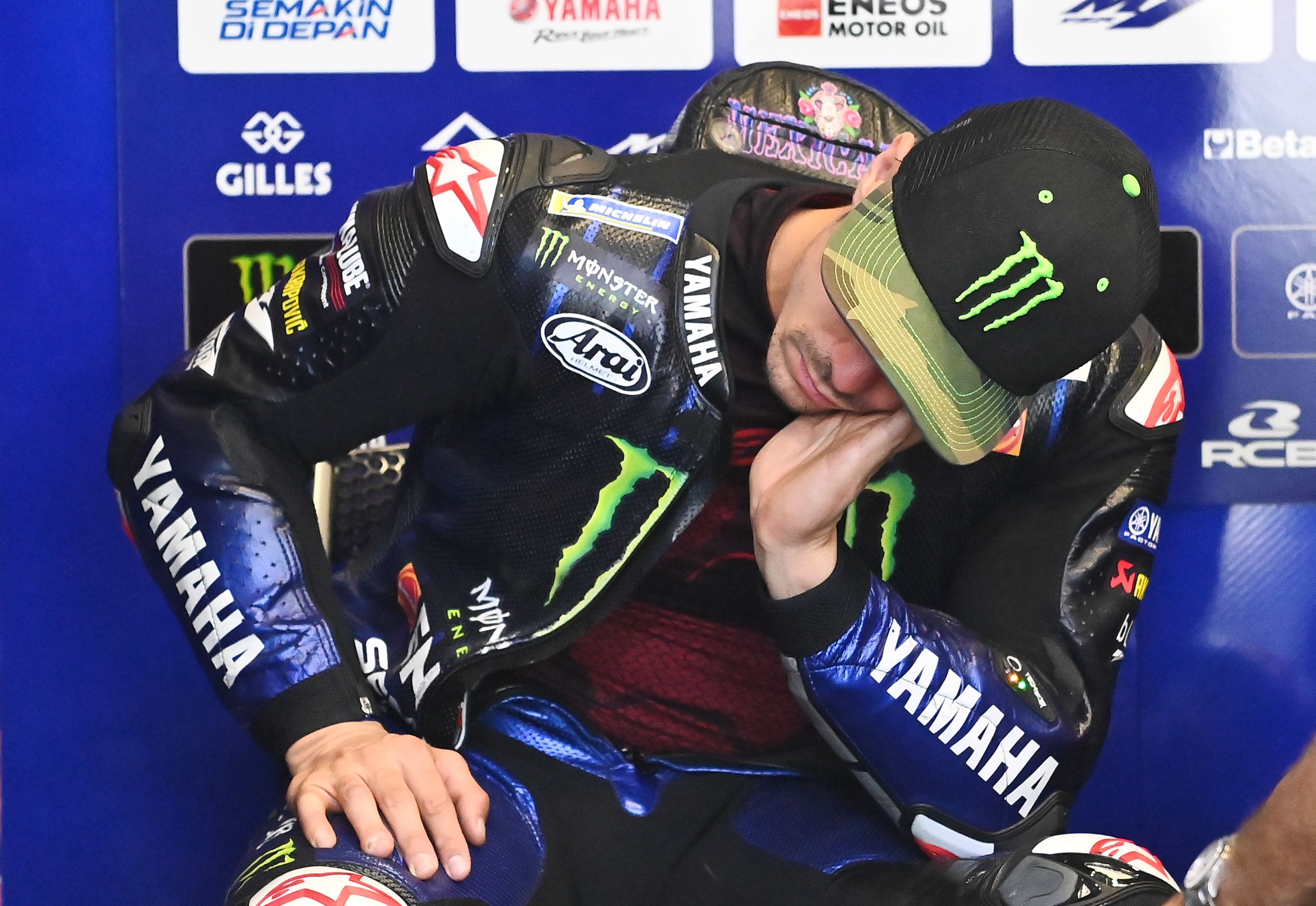 Pembalap tim Yamaha Maverick Vinales