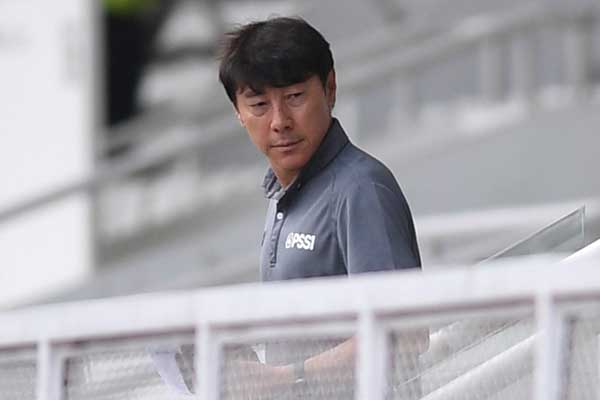 Pelatih sepak bola Timnas Indonesia Shin Tae-yong