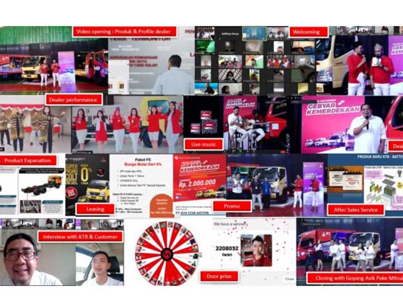   Fuso menggelar 45 sesi acara customer gathering secara virtual sampai dengan akhir Agustus 2020 