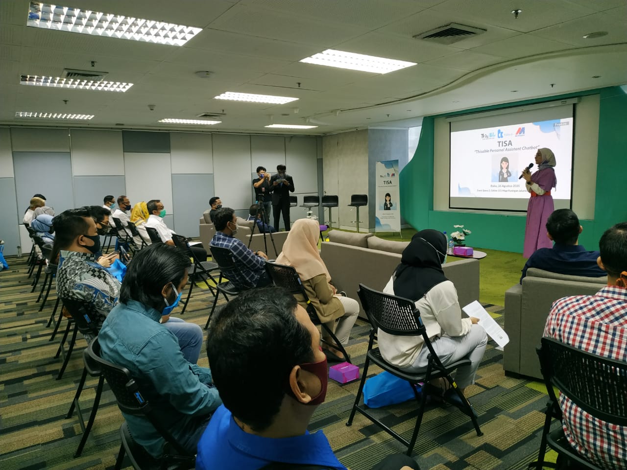 Thisable Enterprise saat peluncuran Chatbot TISA.