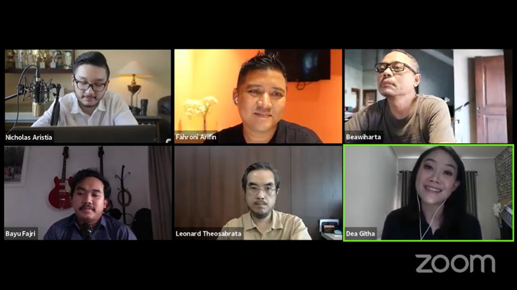 Webinar dan workshop yang mempertemukan pelaku UMKM dengan pekerja kreatif.