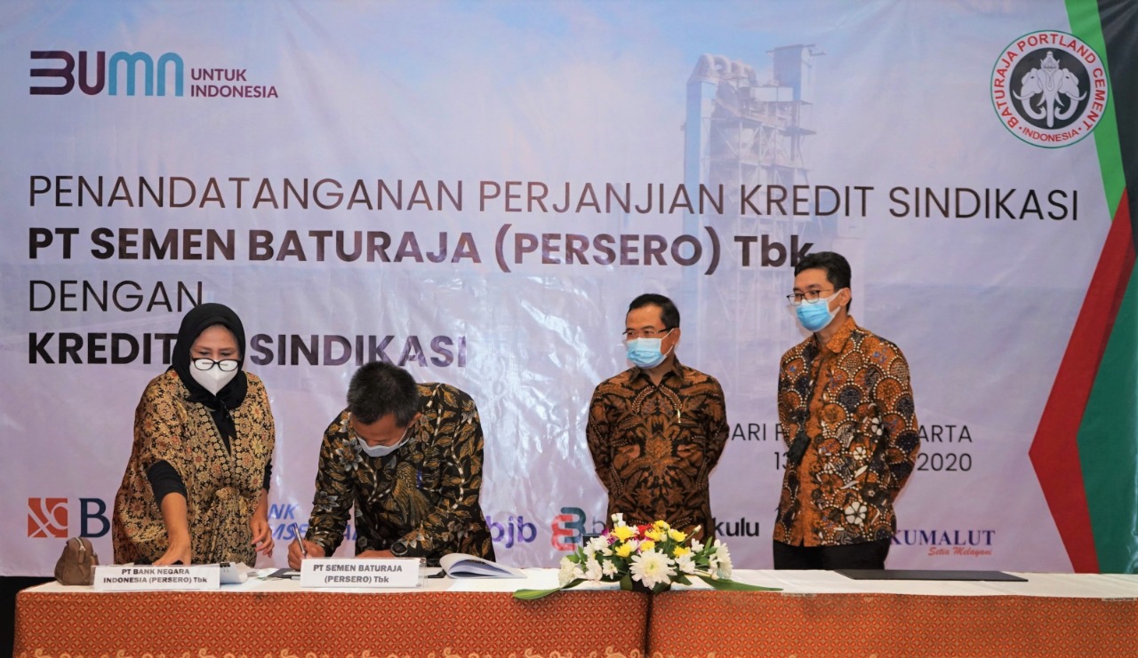 Penandatangan kredit sindikasi dengan lima perbankan 