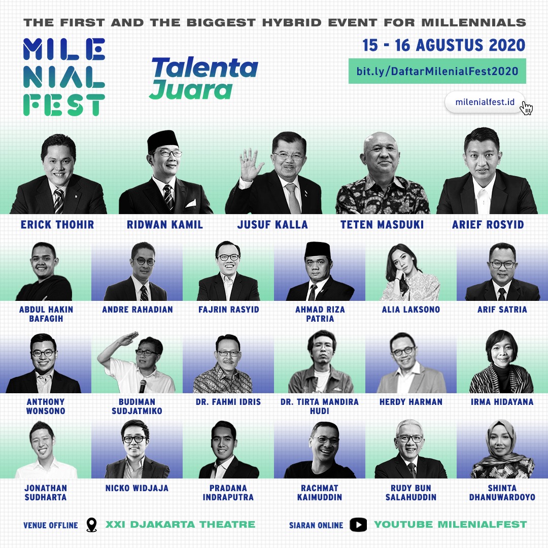  MilenialFest Conference yang dilaksanakan pada 15-16 Agustus 2020.