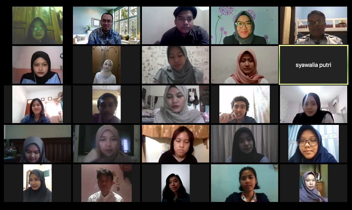 Pelatihan virtual yang digelar Dosen UNJ