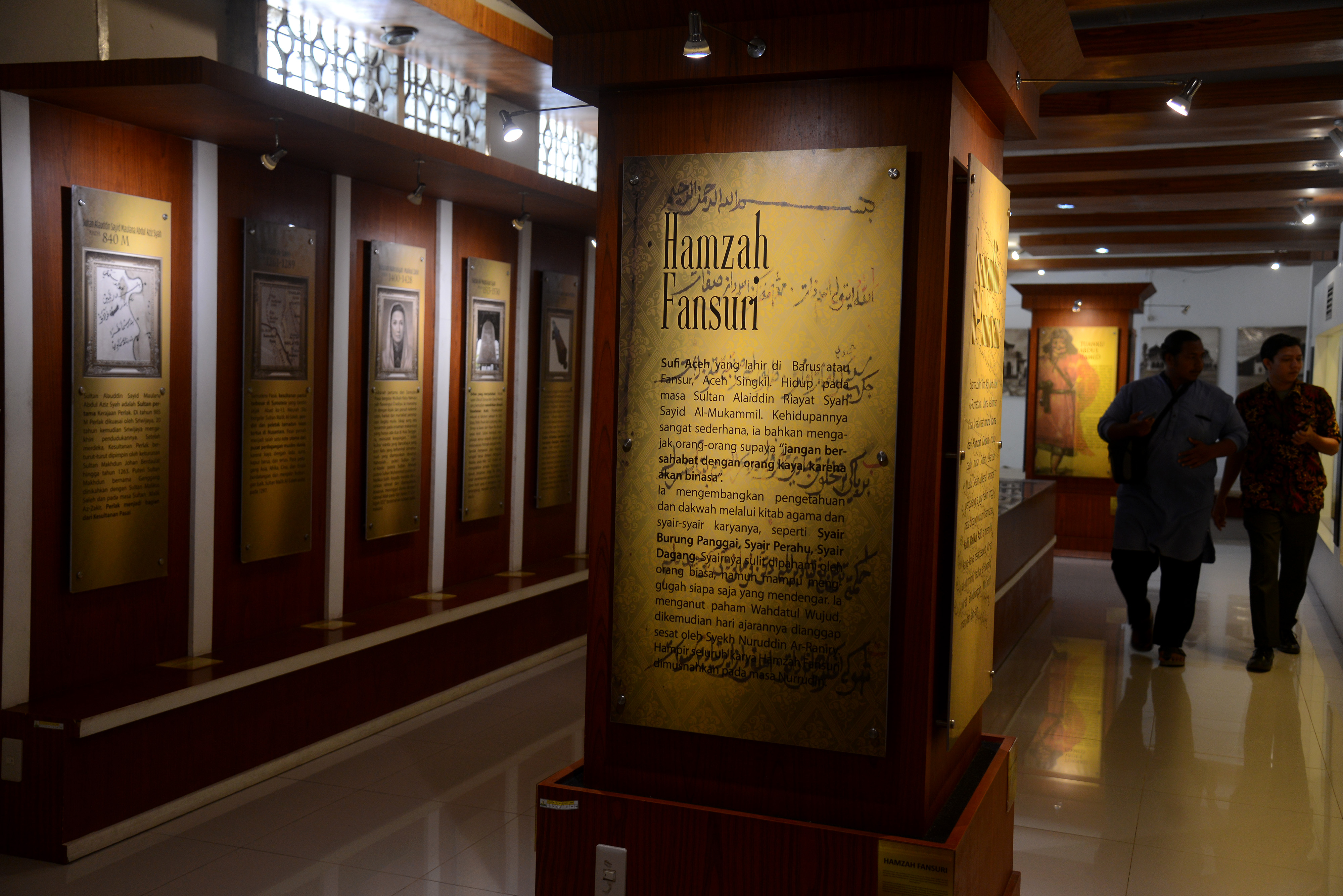 sejarah masuk dan berkembangnya agama Islam di Aceh di Museum Aceh di Banda Aceh, Aceh