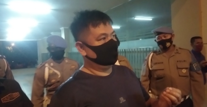 Kapolres Cianjur Ajun Komisaris Besar Mochamad Rifai usai menjenguk anggotanya dirawat di RSUD Cianjur, Minggu (16/8/2020) malam.