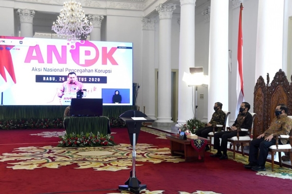 KPK selaku Koordinator Sekretariat Nasional Strategi Nasional Pencegahan Korupsi, Rabu, 26 Agustus 2020.