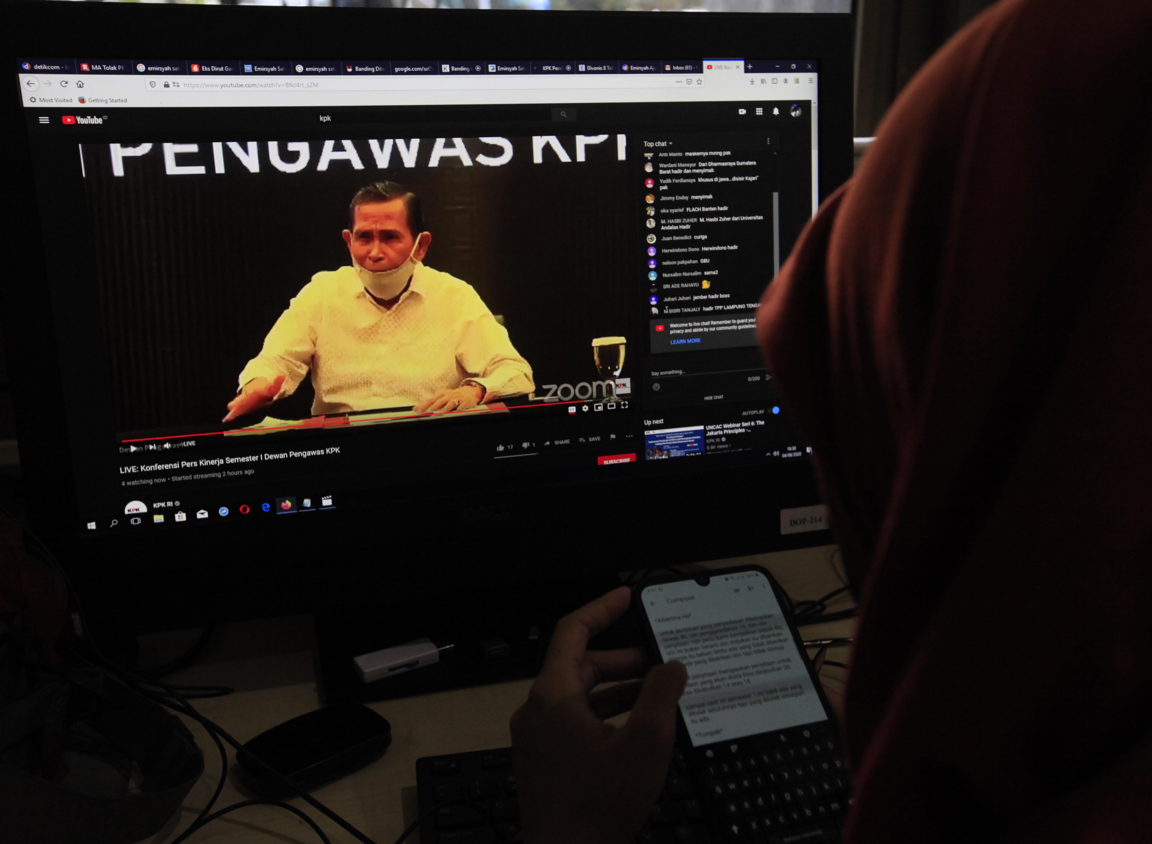 Ketua Dewan Pengawas (Dewas) Komisi Pemberantasan Korupsi (KPK) Tumpak Hatorangan Pangabean