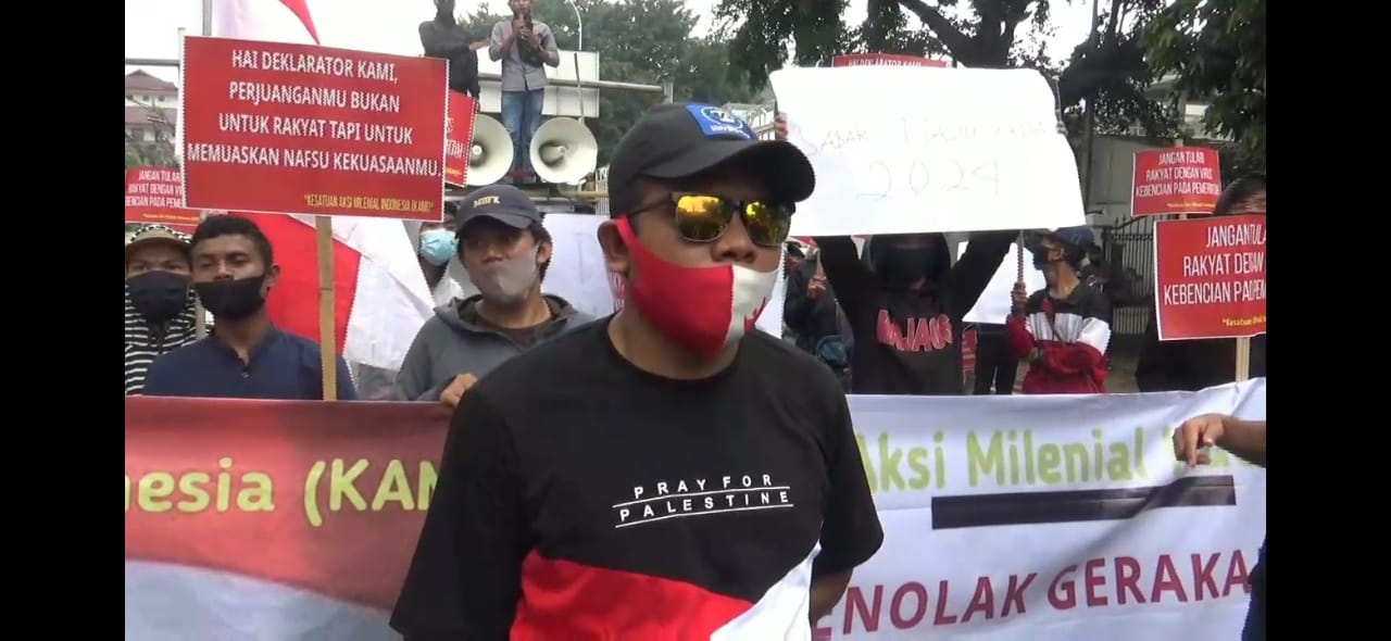Koalisi Aksi Milenial Indonesia (KAMI) mengkritisi deklarasi Koalisi Aksi Menyelamatkan Indonesia (KAMI) 