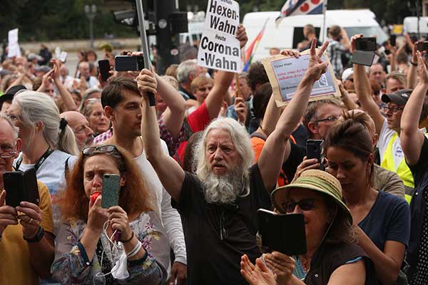 Unjuk rasa di Berlin, Jerman