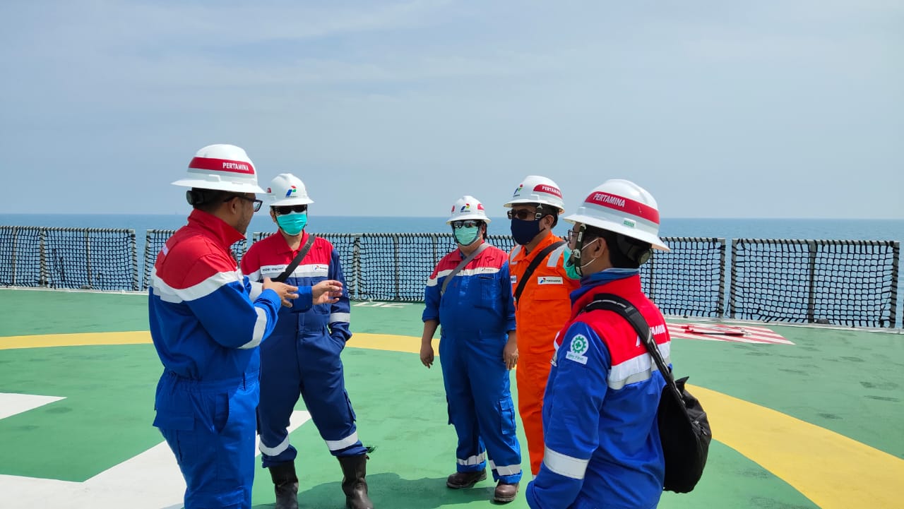 Tim Pertamina EP dan Elnusa menyelesaikan survey seismik 3D X-Ray Marine Nodal.