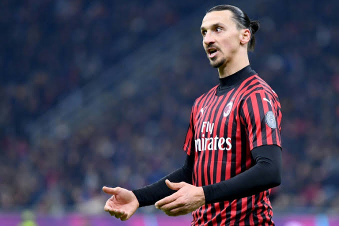 Striker AC Milan Zlatan Ibrahimovich 