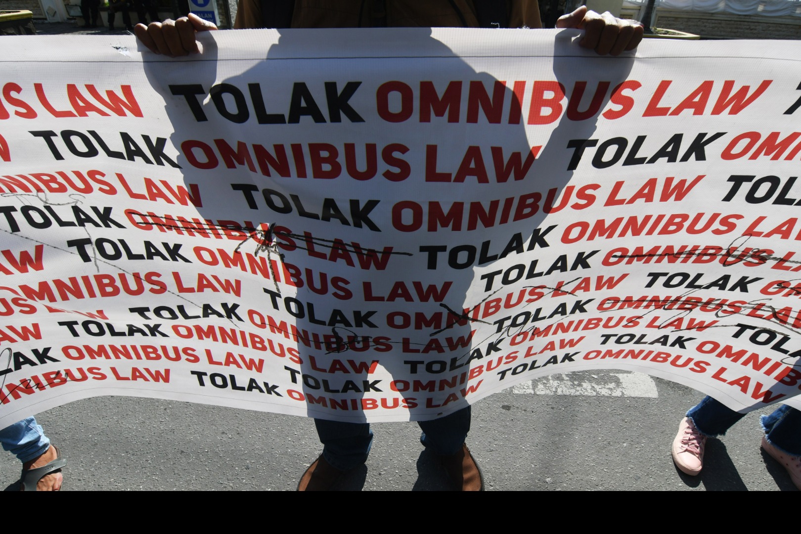 Aksi tolak Omnibus Law RUU Cipta Kerja