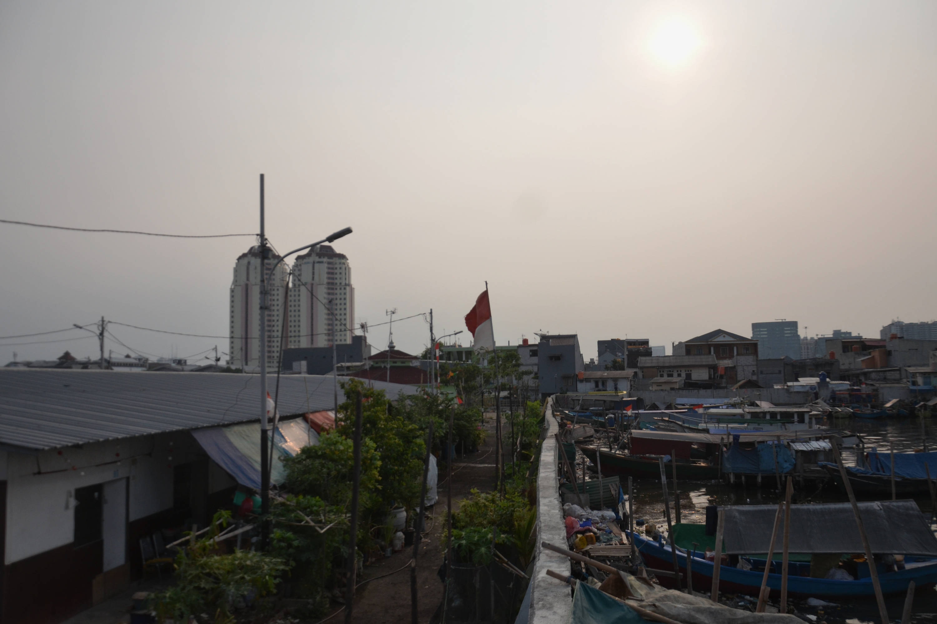 Kawasan kampung Akuarium di Panjaringan, Jakarta Utara
