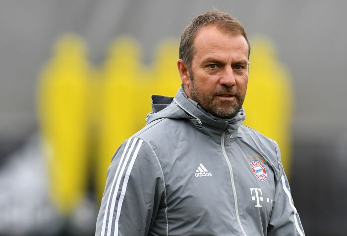 Pelatih Bayern Munich Hansi Flick. 