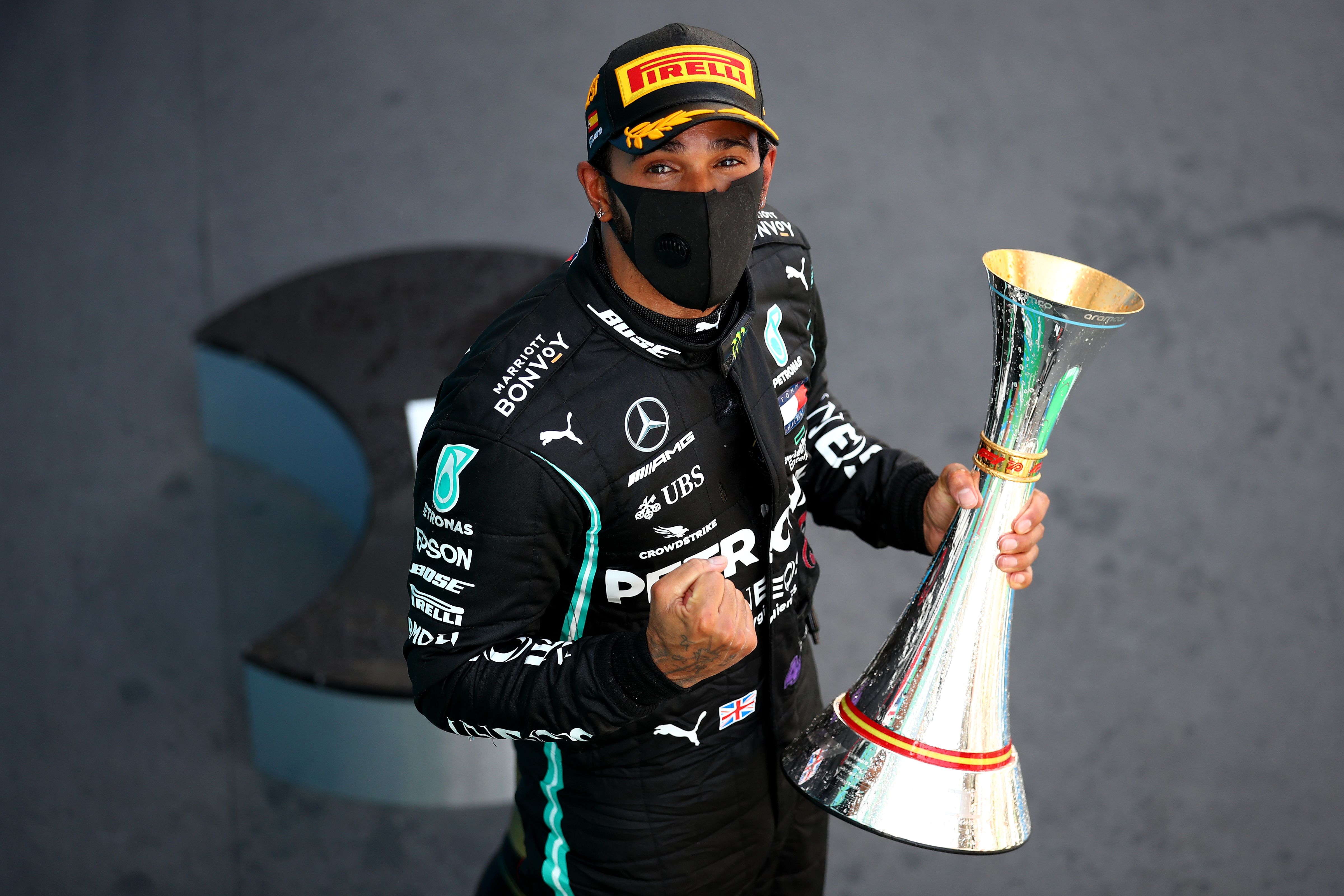 Pembalap Mercedes Lewis Hamilton