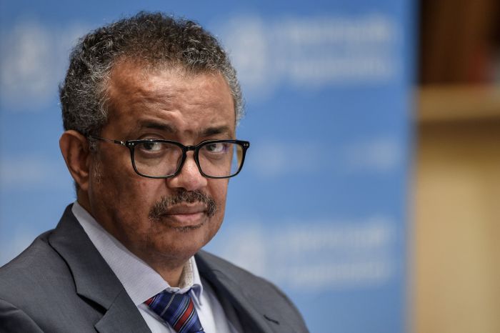 Direktur Jenderal Organisasi Kesehatan Dunia (WHO) Tedros Adhanom Ghebreyesus  