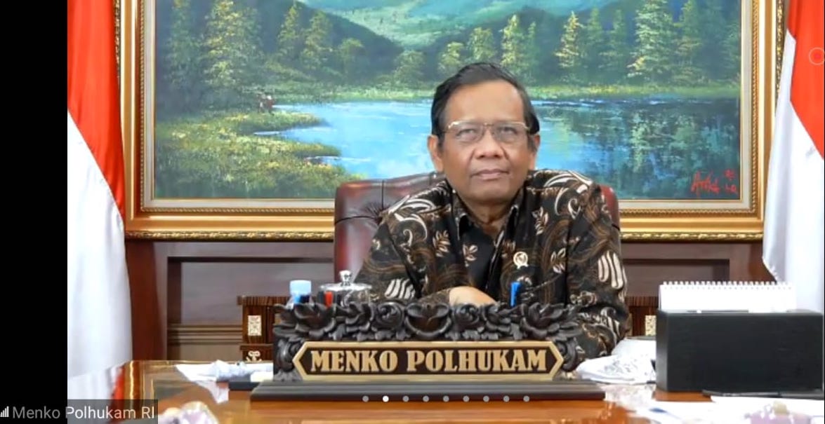 Menko Polhukam Mahfud MD