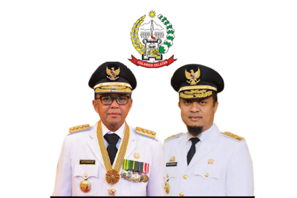 Gubernur Sulawesi Selatan Nurdin Abdullah dan wakilnya