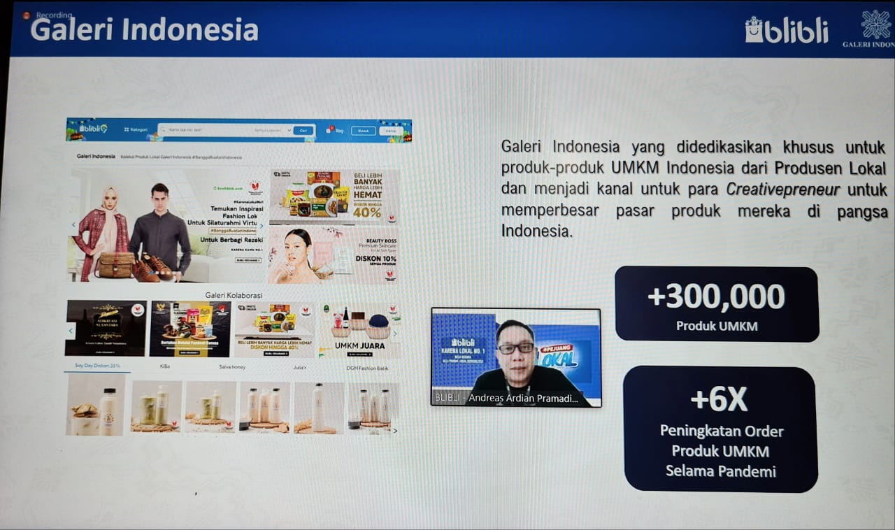 Diskusi virtual Blibli tentang Gerakan Pejuang Lokal