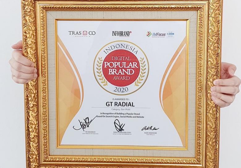 Penghargaan Indonesia Digital Popular Brand Award 2020 untuk Pt Gajah Tunggal 