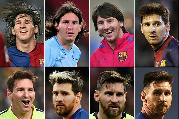 Pesepak bola Barcelona Lionel Messi