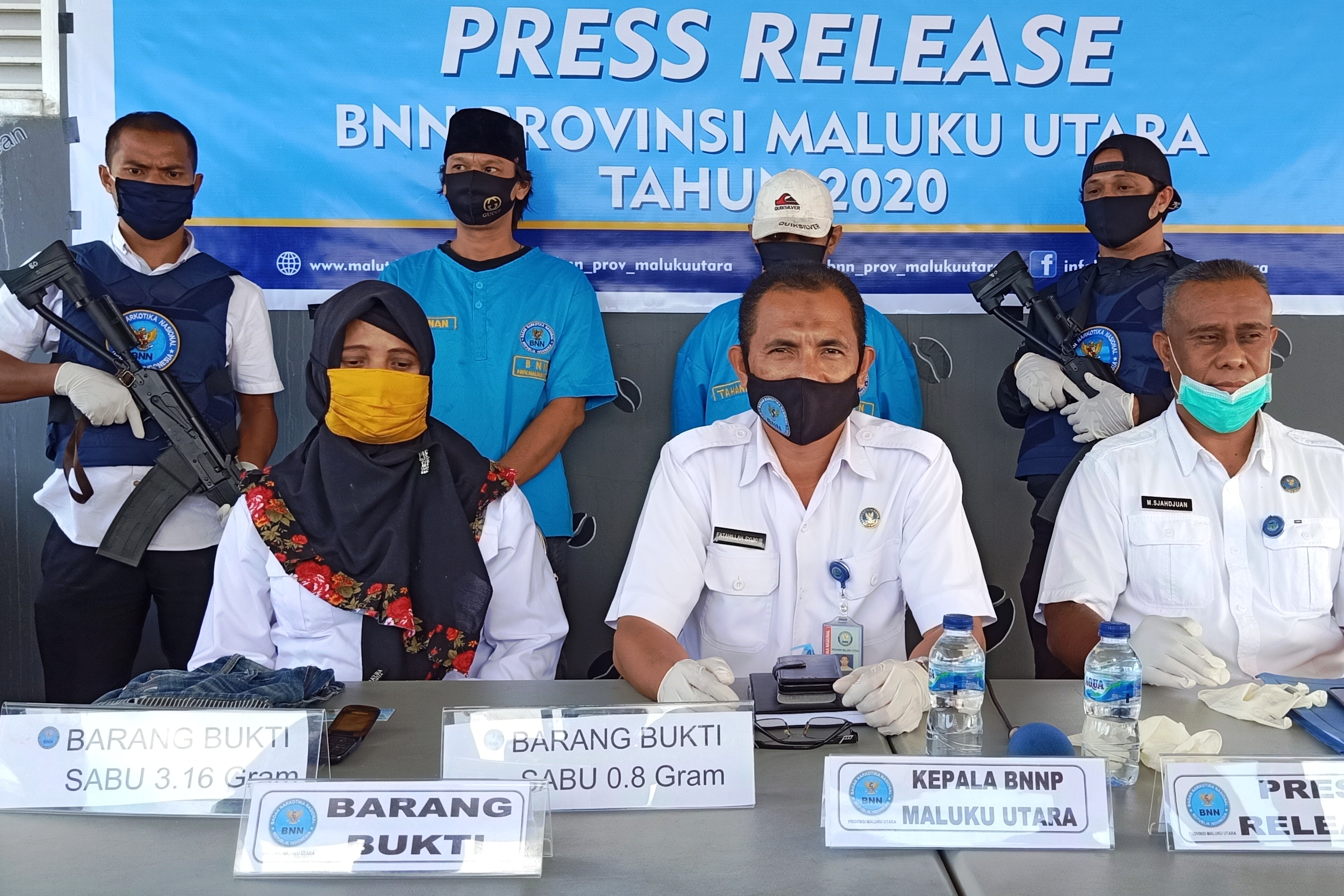 Simpan dan Gunakan Sabu, ASN Pemkot Ternate Dibekuk BNNP Malut