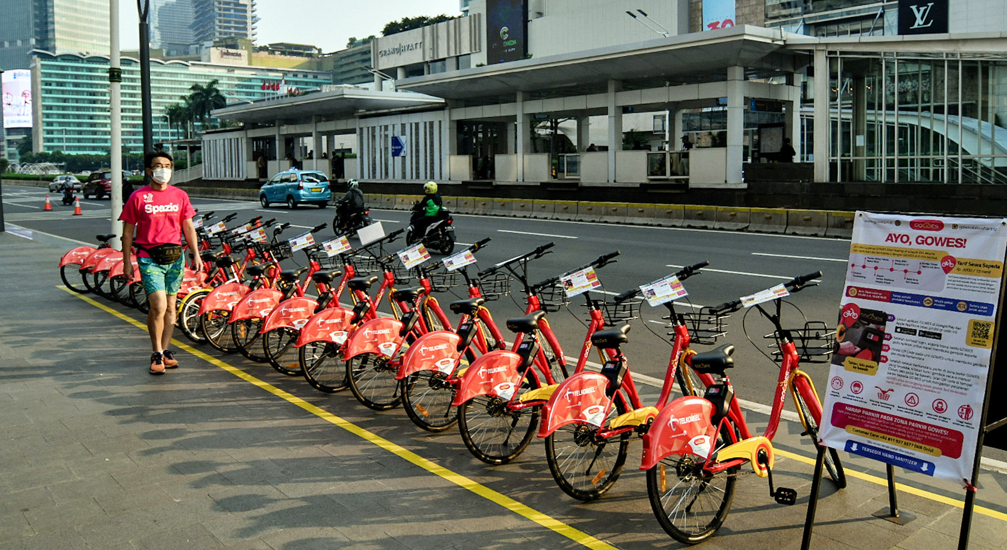 Layanan bike sharing di Jakarta