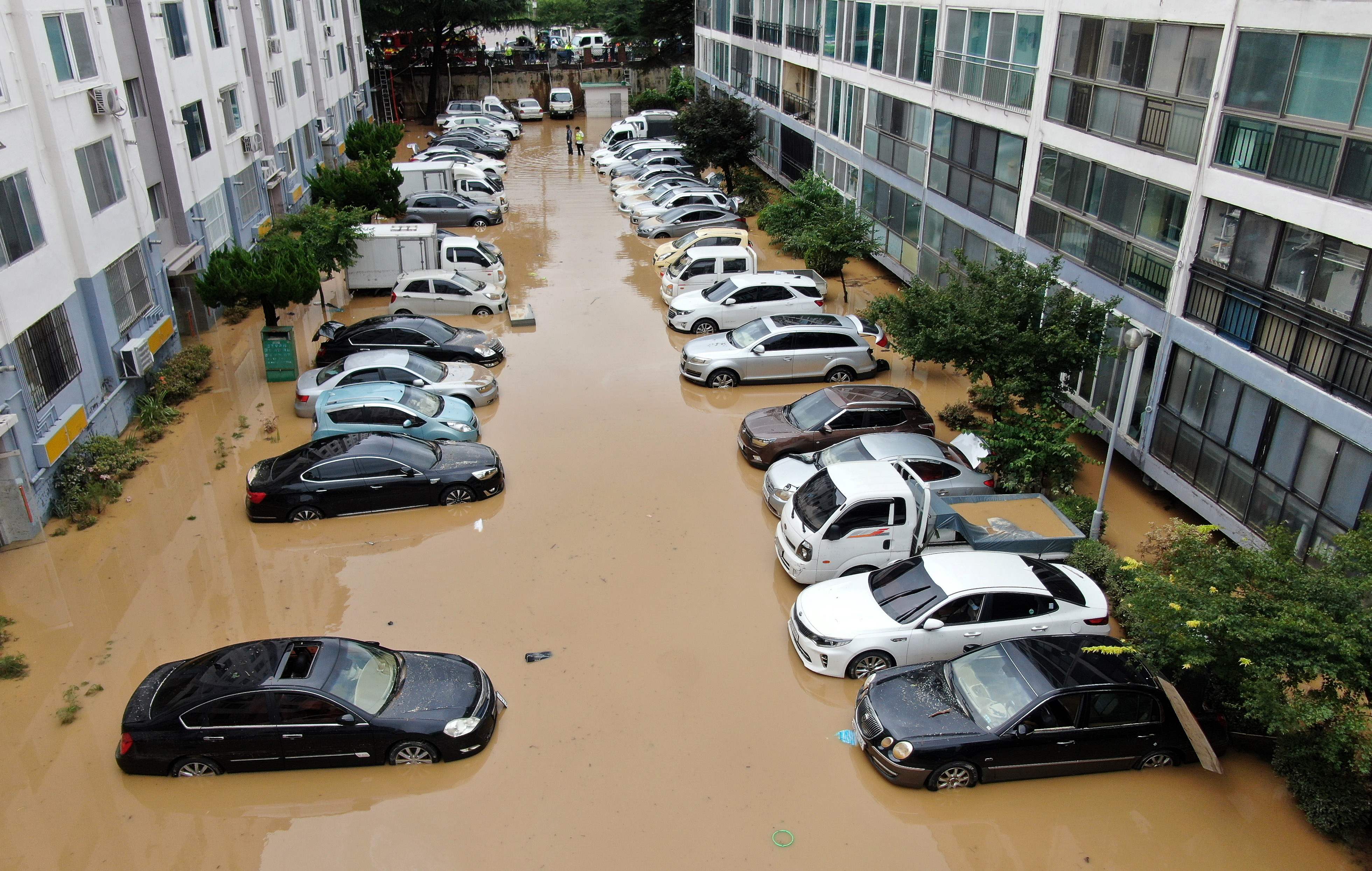 Banjir di  Daejeon, Korea Selatan
