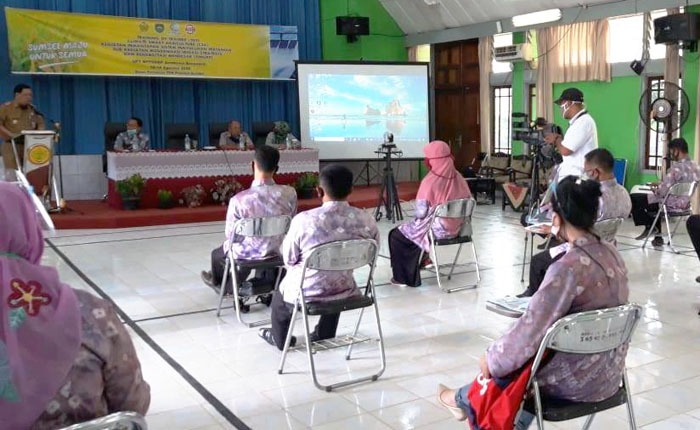 Penyuluh pertanian di Kabupaten Banyuasing antusias mengikuti pelatihan Petani Cerdas menyiasati iklim.