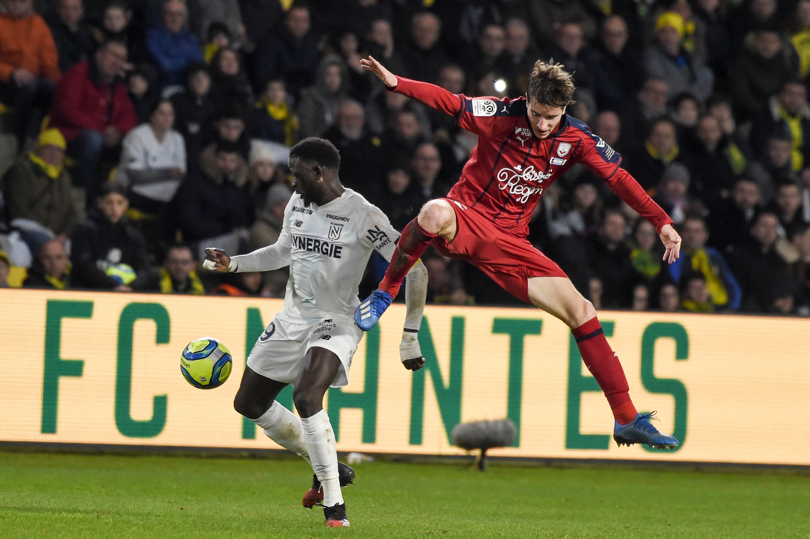 Laga Ligue 1 antara Bordeaux dan Nantes, 26 Januari 2020 lalu.