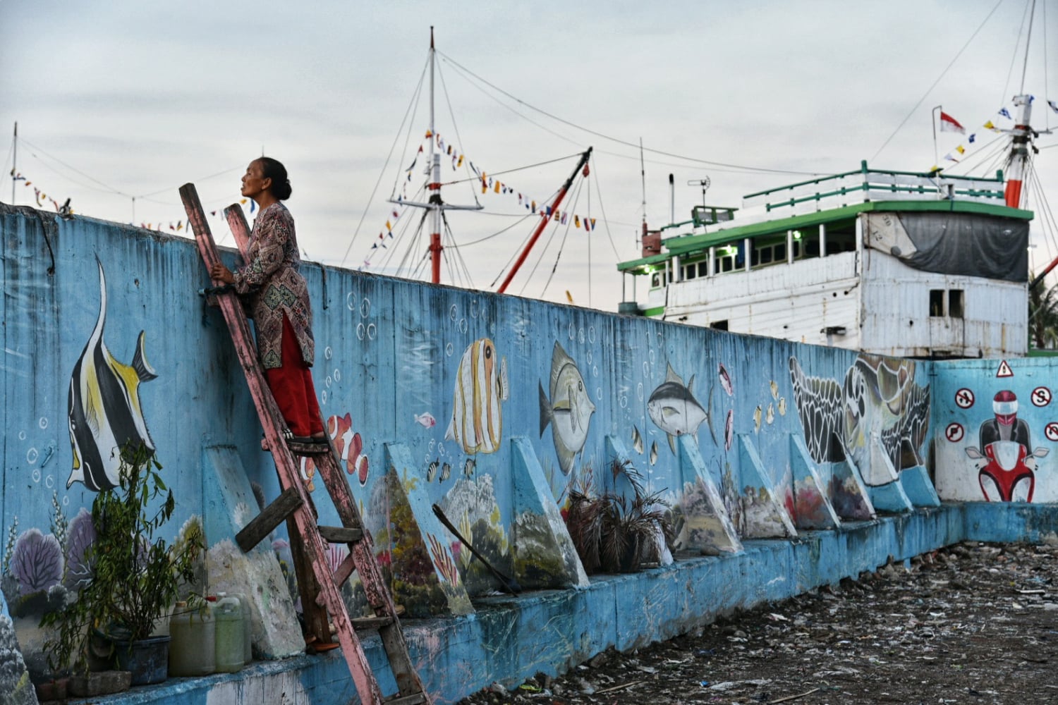 Suasana kampung akuarium