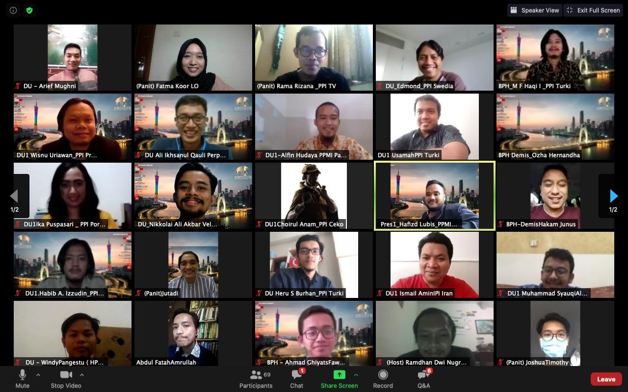 Webinar yang bertajuk ‘Peran Pemuda Dalam Kebangkitan Nasional Untuk Mencapai Tujuan Pembangunan Covid-19’ pada Minggu (30/8).