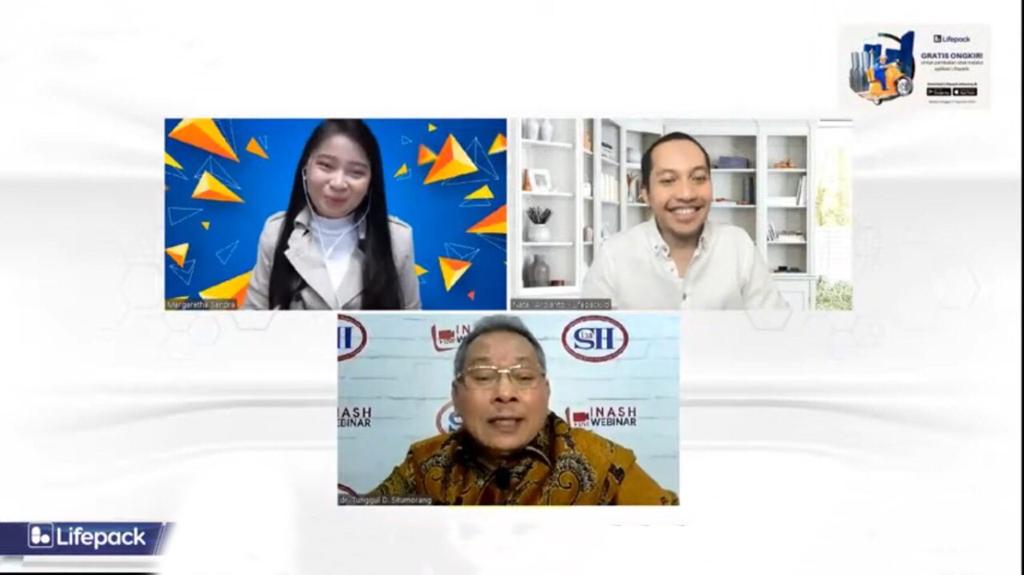 Para narasumber dalam webinar We The Health bertema 'Fight! Hypertension The Silent Killer' .