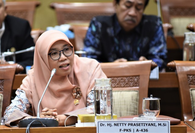Anggota Komisi IX DPR RI Netty Prasetiyani.