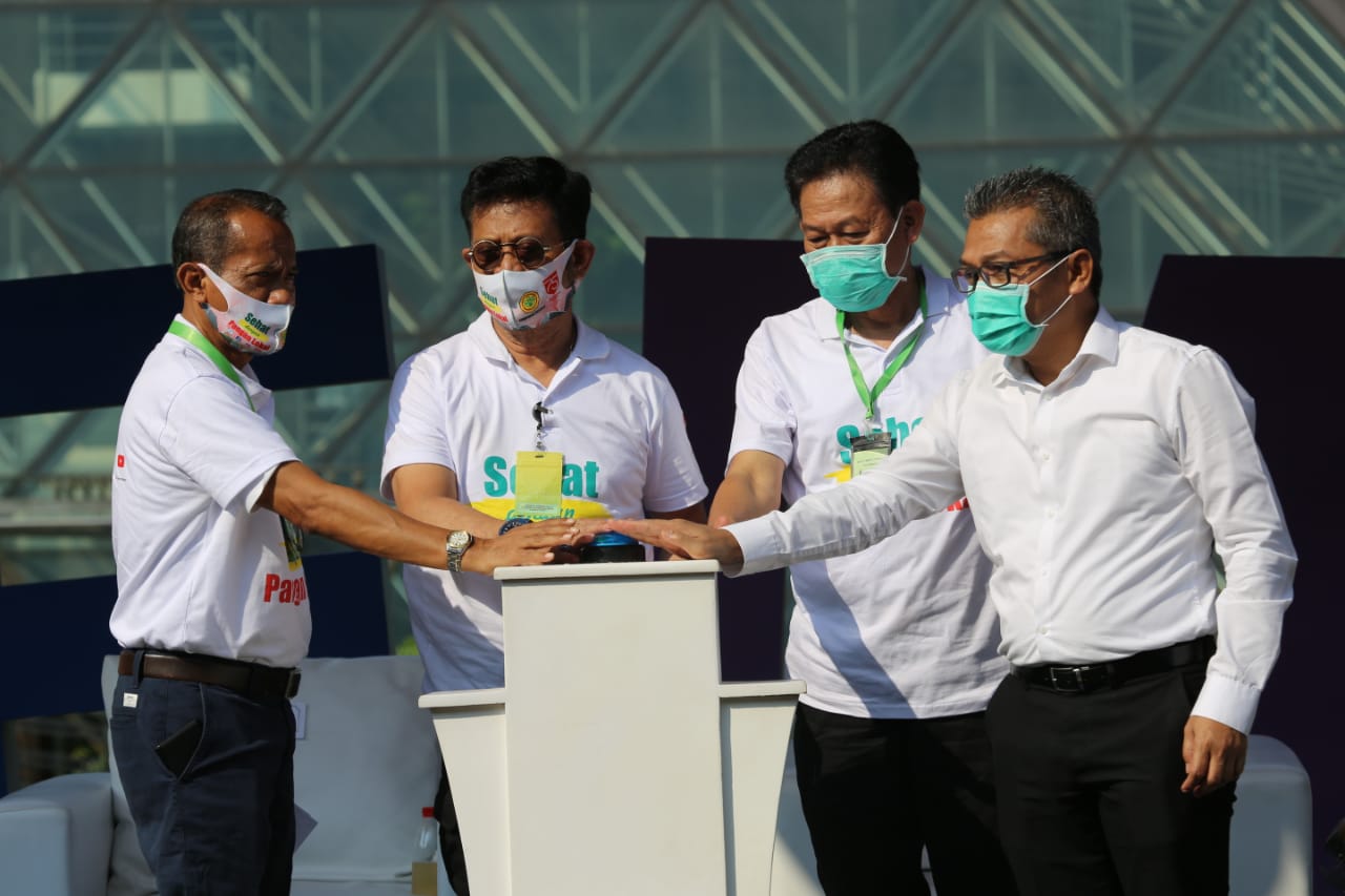 Mentan Syahrul (kedua dari kiri)