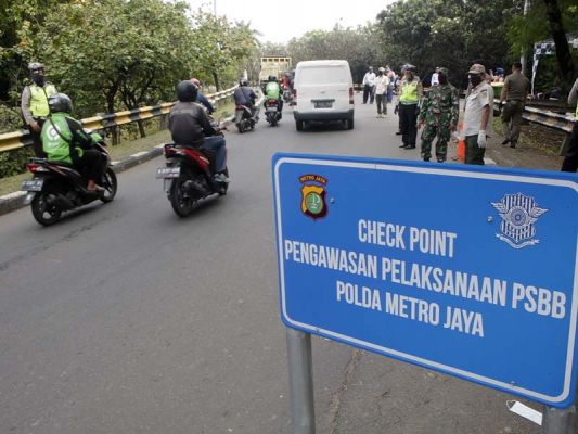 Pelaksanaan PSBB di Jakarta