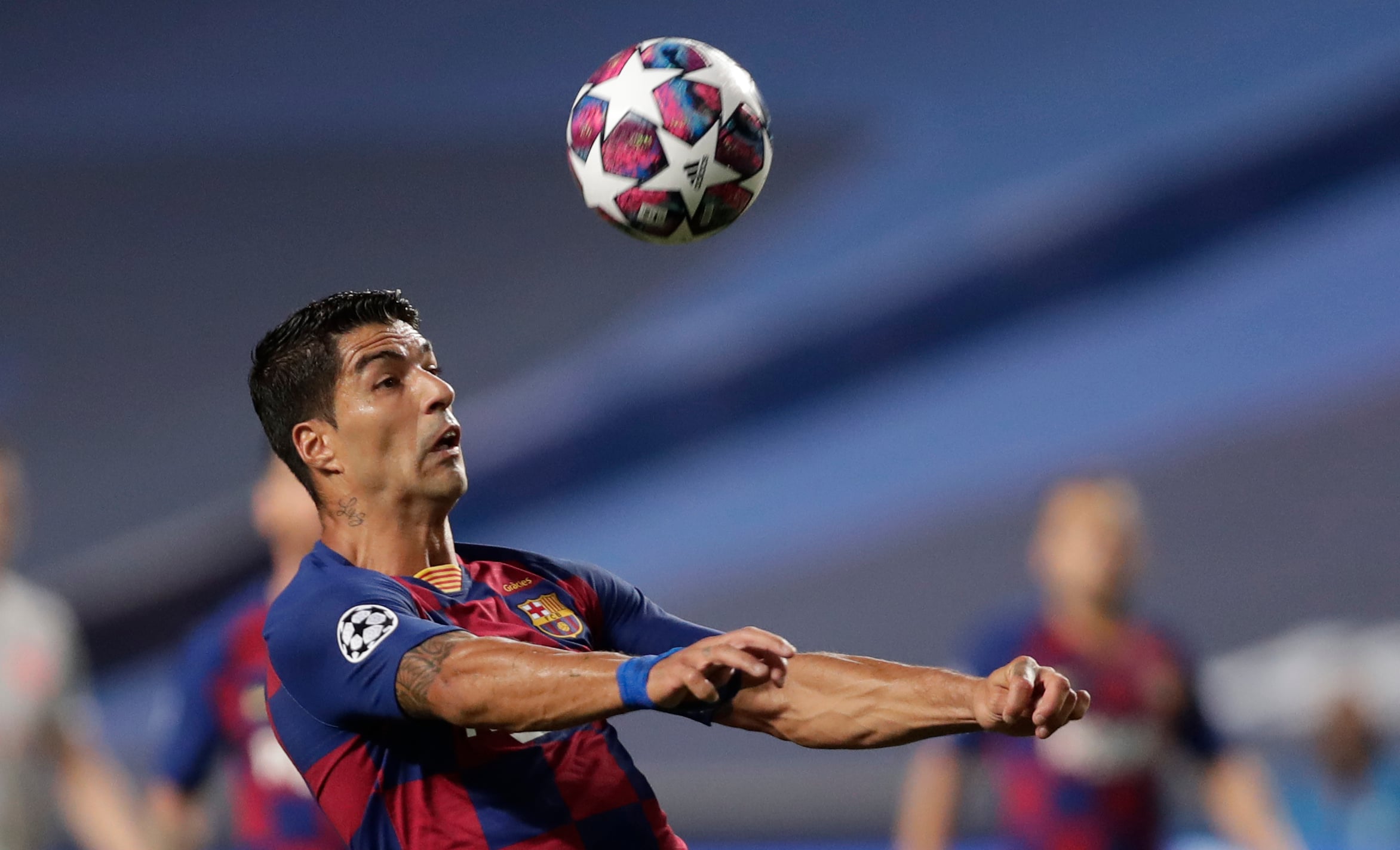 Pemain Barcelona Luis Suarez