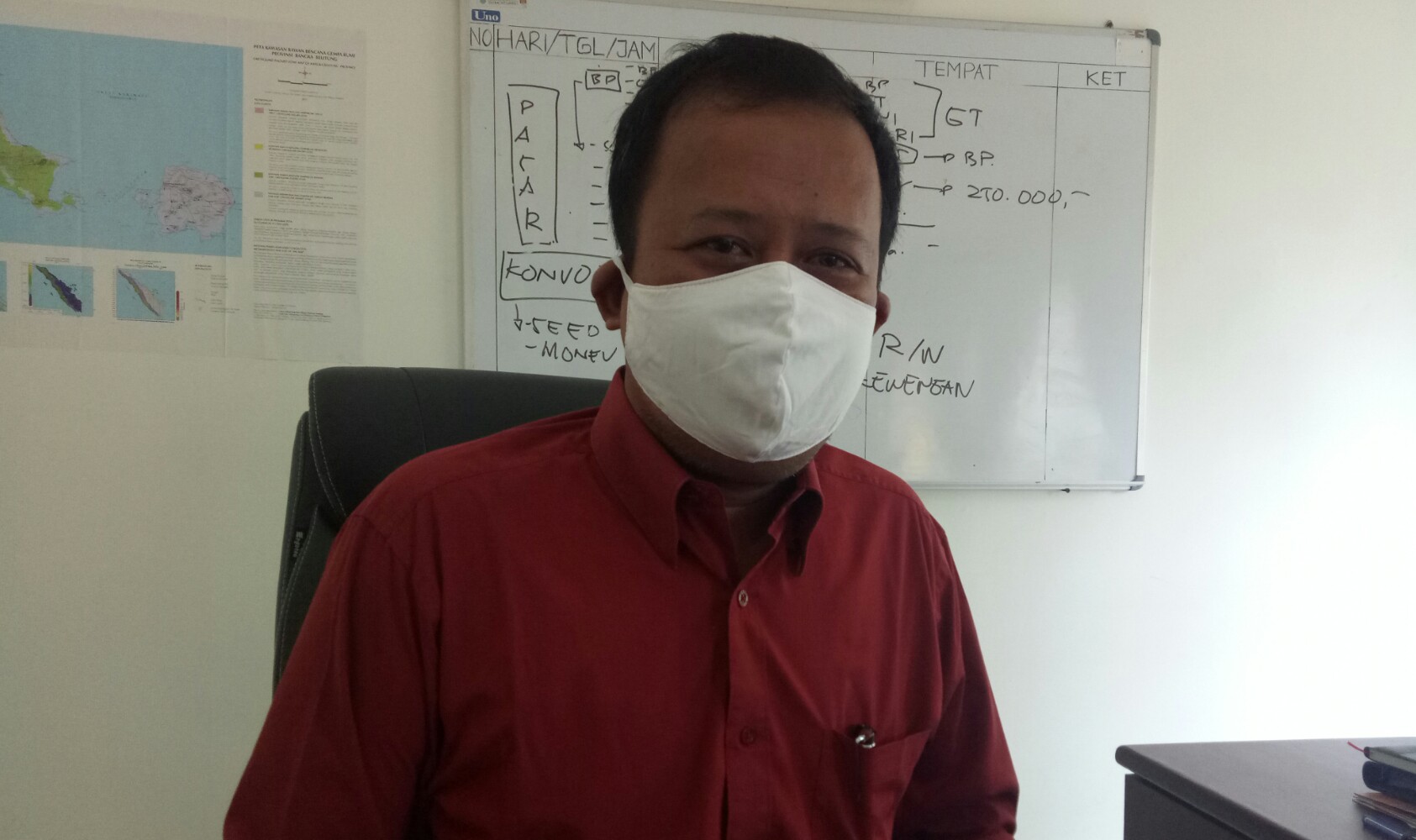  Kepala Badan Penanggulangan Bencana Daerah (BPBD) Provinsi Babel, Mikron Antariksa 