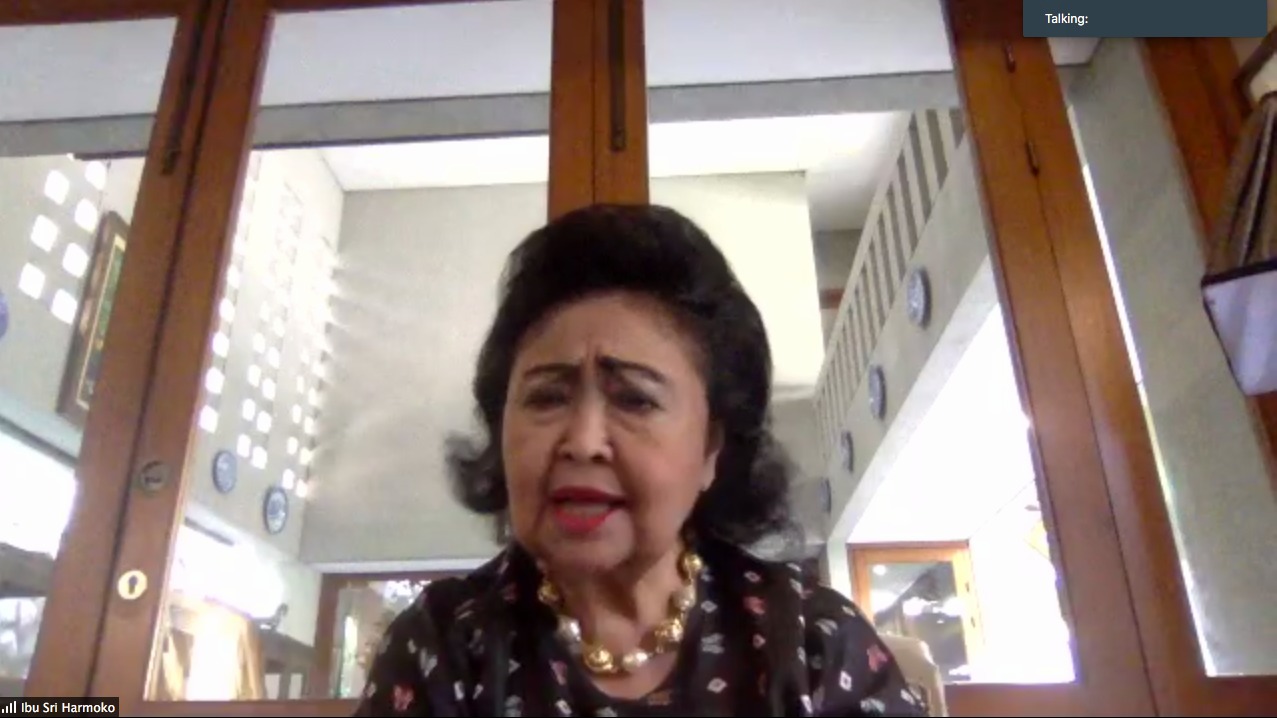 Pendiri Mitra Seni Indonesia (MSI), Sri Harmoko dalam konferensi pers daring 'Ludruk: Dukun Tiban', Jumat, (28/8).