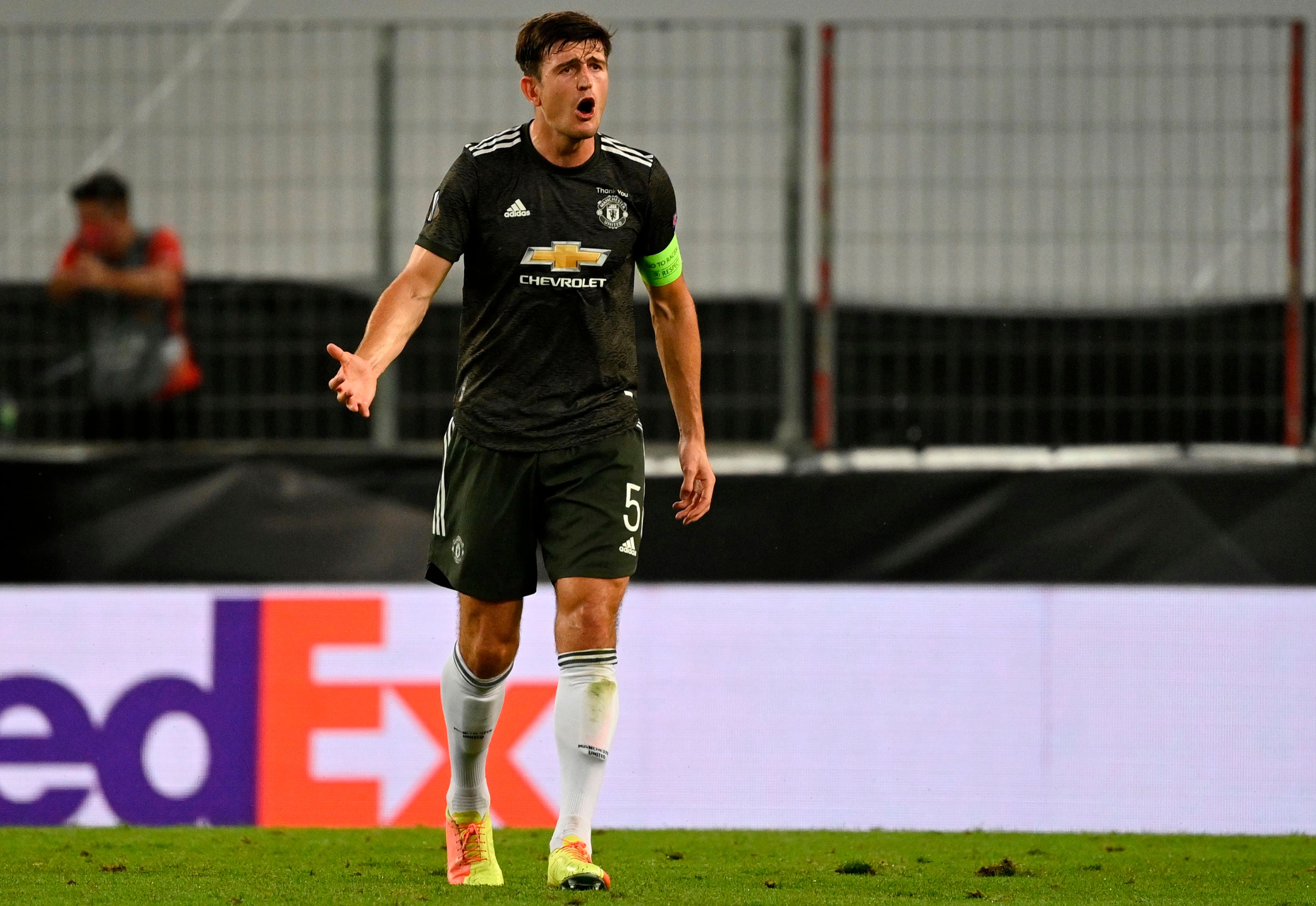Pemain belakang Manchester United Harry Maguire