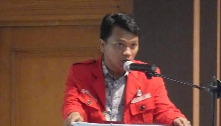 Ketua Umum Dewan Pimpinan Pusat Gerakan Mahasiswa Nasional Indonesia (DPP GMNI), Imanuel Cahyadi. 