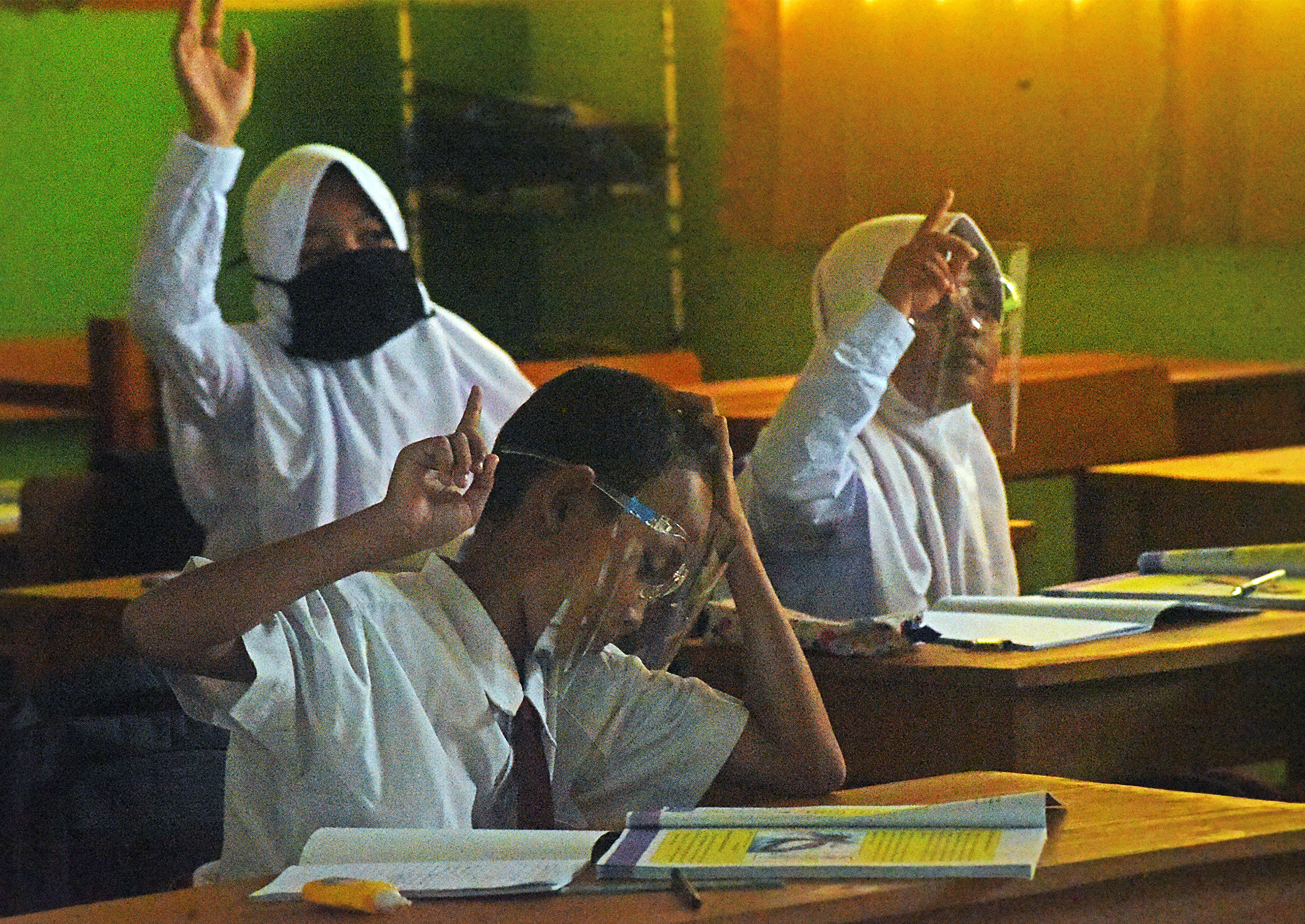 Pelaksanaan sekolah tatap muka di Serang, Banten