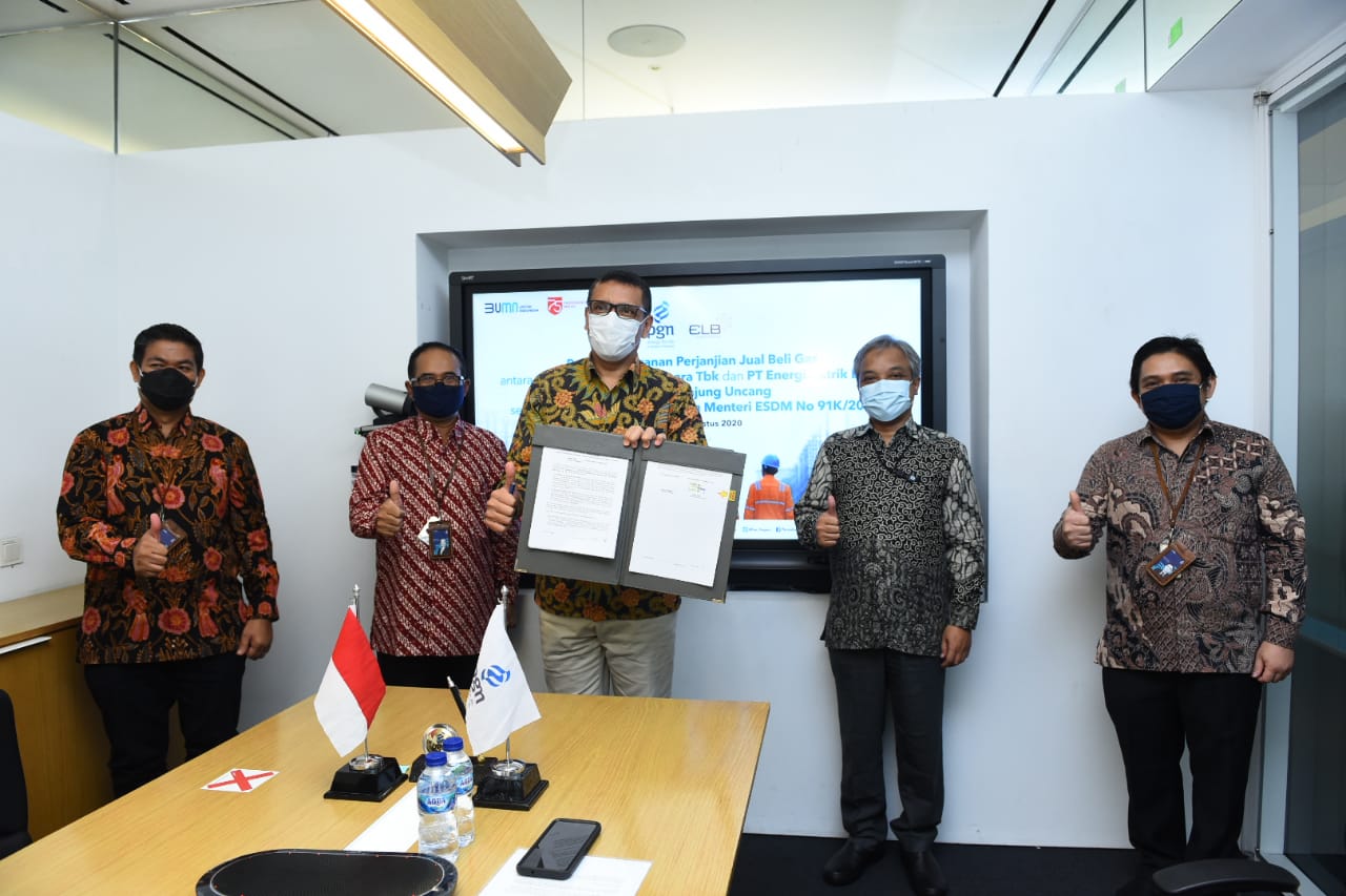 Penandatangan perjanjian PJBG dilakukan Direktur Komersial PGN Faris Aziz dan Direktur Utama PT Energi Listrik Batam Danny Praditya.