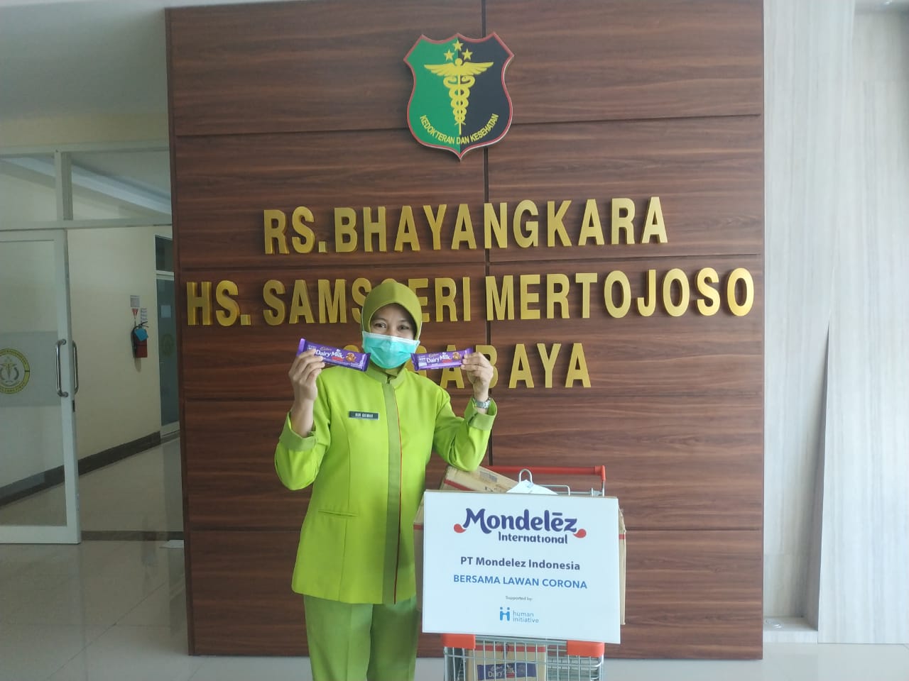 Selain memberi bantuan langsung ke masyarakat, Mondelez juga memberi bantuan sejumlah rumah sakit di daerah.